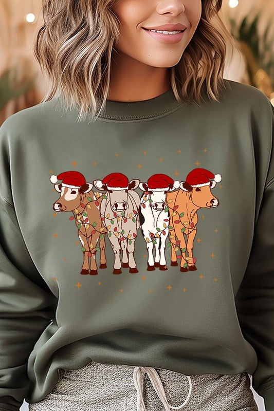 Christmas Cows Sweatshirt