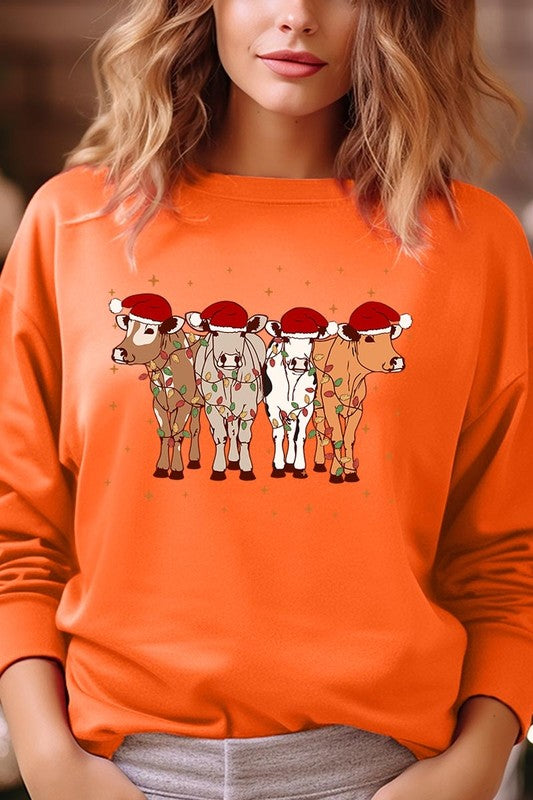 Christmas Cows Sweatshirt