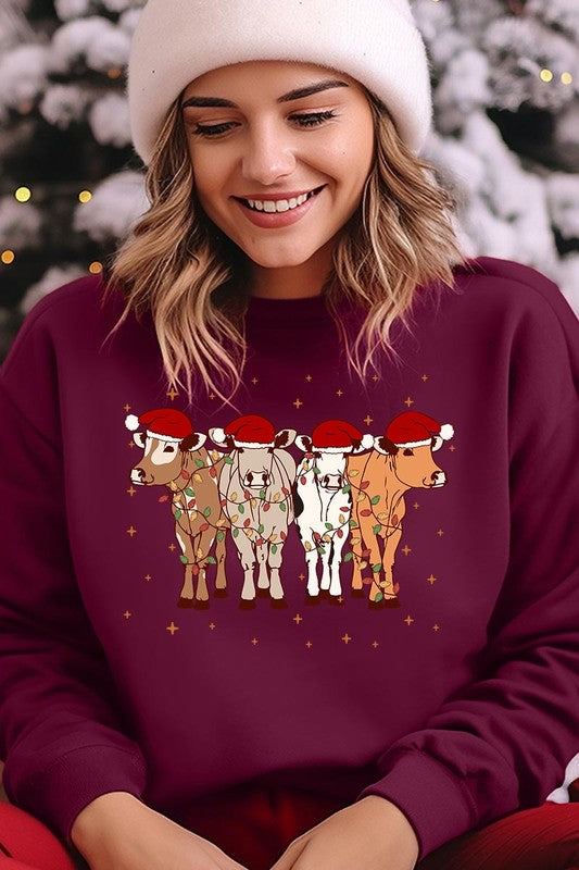 Christmas Cows Sweatshirt