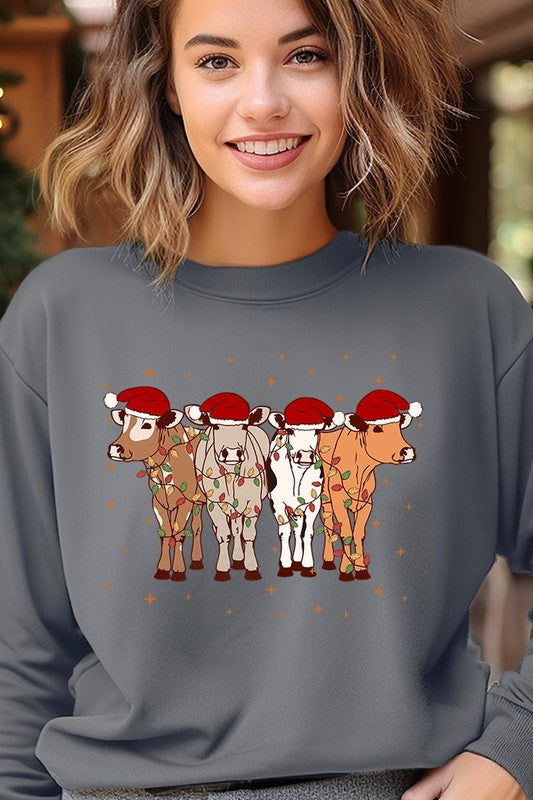 Christmas Cows Sweatshirt