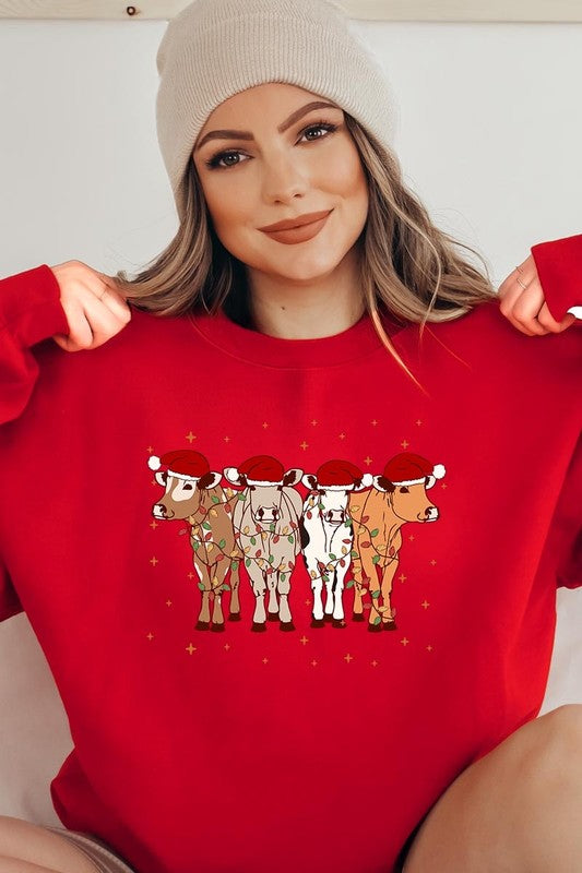 Christmas Cows Sweatshirt